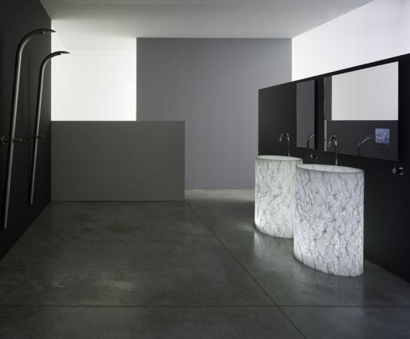 Lavabo de piedra natural